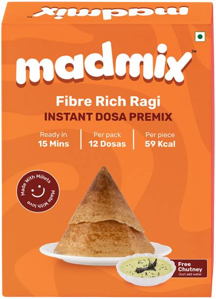 Madmix Fibre Rich Ragi Dosa Premix with Chutney - 270gm 270 g