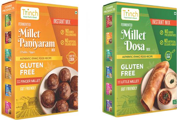 Trinch Fermented Millet Paniyaram Mix & Fermented Millet Dosa Mix 200 g