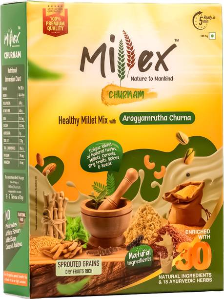 Millex Millet Health Drink Mix With Churnam|30 Natural Nutritions & 18 Herbs 800 g