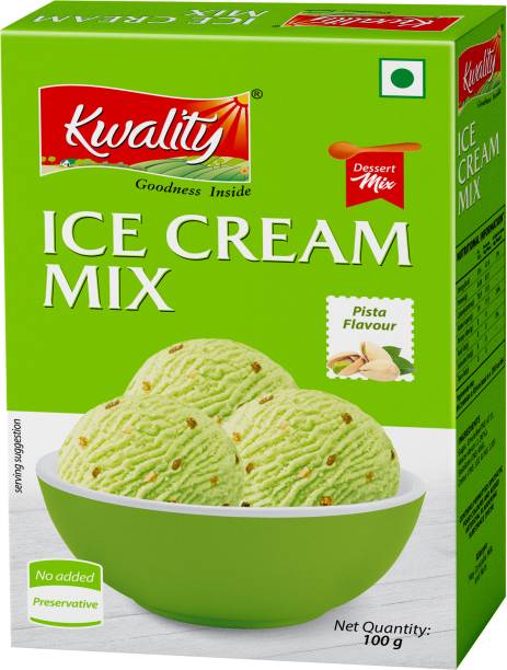 Kwality Pista Ice Cream Mix, Easy & Delicious Summer's Best Dessert Mix 100 g