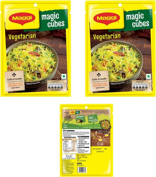 Maggi Pack Of 2 Magic Cubes Vegetarian Flavoring Cubes for Quick 480 g