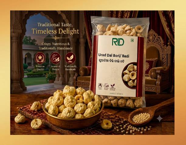 RLD Urad Dal Bori/Badi (RLD01228) | Traditional Sun-Dried Lentil Dumplings | 200 g
