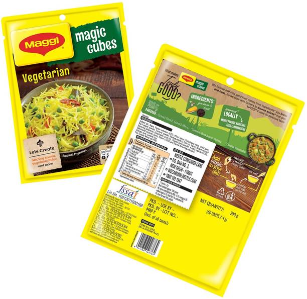 Maggi Pack Of 1 Magic Cubes Flavor Booster for Vegetable Pulao Korma 240 g