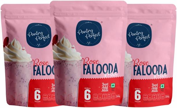 Pantry Perfect Rose Falooda Mix I Premium I Instant Falooda Mix | Easy to Prepare 600 g