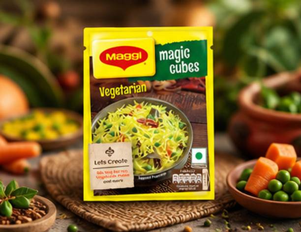 Maggi Pack Of 1 Magic Cubes Vegetarian Seasoning Cubes for Delicious Rice 40 g