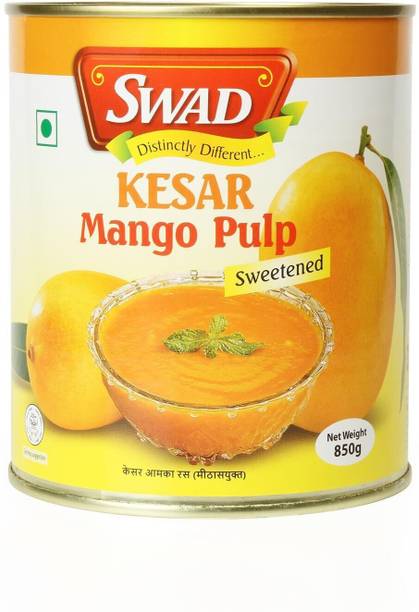 SWAD Kesar Mango Pulp Sweetened, 850g 850 g