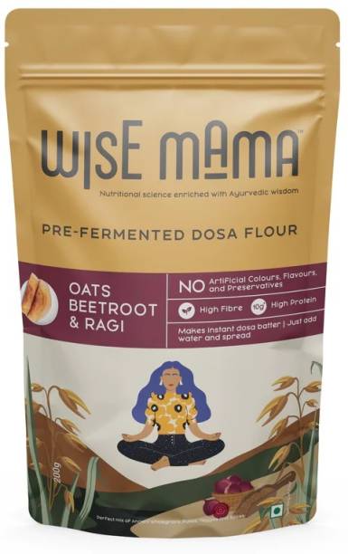 Wise Mama Pre-fermented Instant Masala Millet Chilla/Dosa Flour | Makes 10 to 12 Dosa 200 g