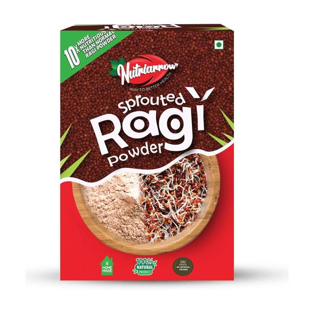 Nutriarrow Sprouted Ragi Powder 200g | Nutritious than Normal Ragi | Natural & Healthy 200 g
