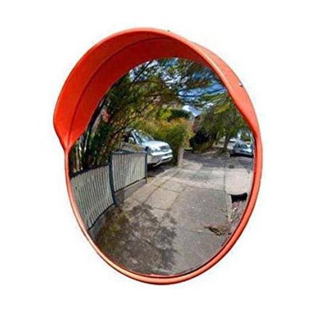 Ladwa Convex mirror 24 inch/ 600mm diameter, Traffic Mirror, Parking Safety Unbreakable Mirror with Nut and Bolt , (60cm) with Adjustable Fixing Bracket Rearview Radar Mirror