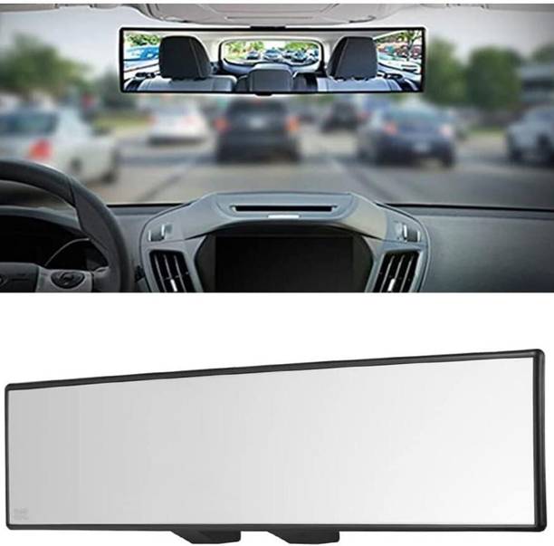 JUST MOD Car Rear View Mirror Wide Angle Panorama Safety Interior Large Vision Mirror Rearview Radar Mirror