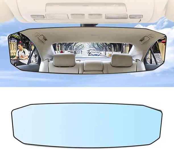 STHIRA Car Rear View Mirror HD Wide Angle Car Interior Rear View Mirror Adjustable Car Rearview Radar Mirror