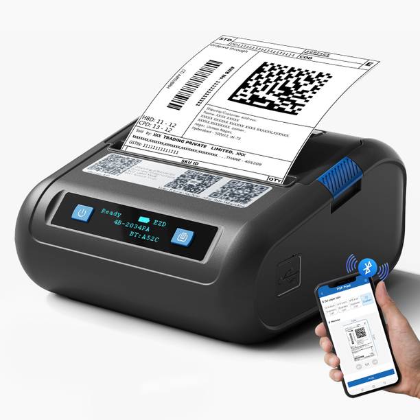 HiRobot XP-P501A Newest 3Inch Bluetooth Thermal Label Printer+Receipt Printer(2in1) Thermal Receipt Printer