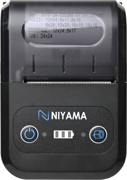 Niyama BT-58 Bluetooth Receipt 58 mm (2 inch) | 2600 mAh Rechargeable battery Thermal Receipt Printer