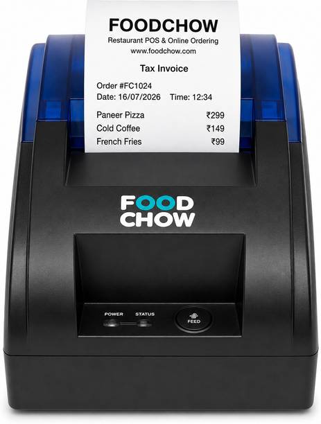 FoodChow 58mm USB + Bluetooth POS Billing Machine for Shops, Restaurants & Retail Shop Thermal Receipt Printer