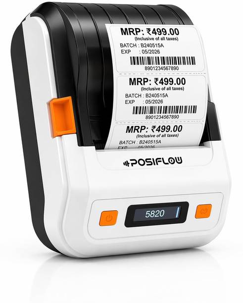 Posiflow Mobile Label +Receipt Printer Made in India Thermal Receipt Printer