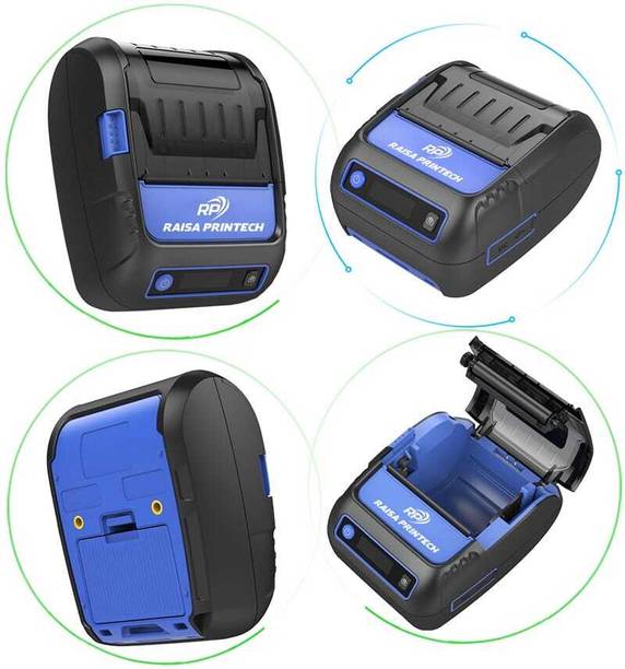 RAISA PRINTECH 58 MM Receipt/ Label Printer with 1200mAh/ 7.4V Battery Thermal Receipt Printer