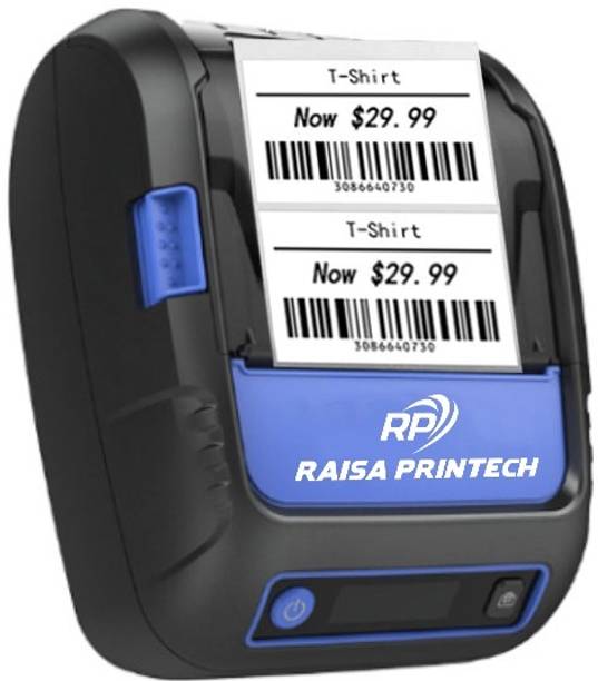 RAISA PRINTECH 58 MM All In One Thermal Receipt/ Label Printer with 1200mAh/ 7.4V Battery Thermal Receipt Printer