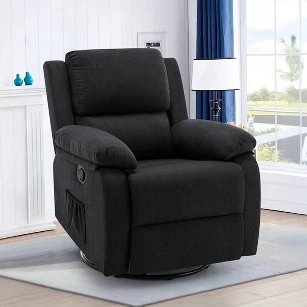 FRIENDS LIFE Fabric Manual Swivel & Rocker Recliner