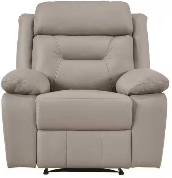 KNM Enterprises Half-leather Manual Recliner