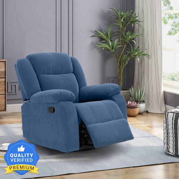 duroflex Avalon Fabric Manual Swivel & Rocker Recliner