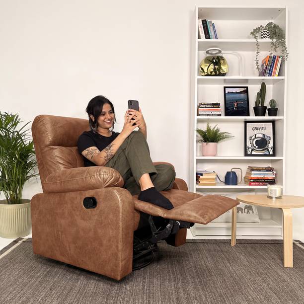 Jordyblue Wayde Suede Fabric Manual Rocker Recliner