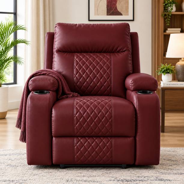 Flipkart Perfect Homes Leather Manual Recliner