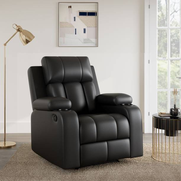 SNUZSPACE Leatherette Manual Recliner