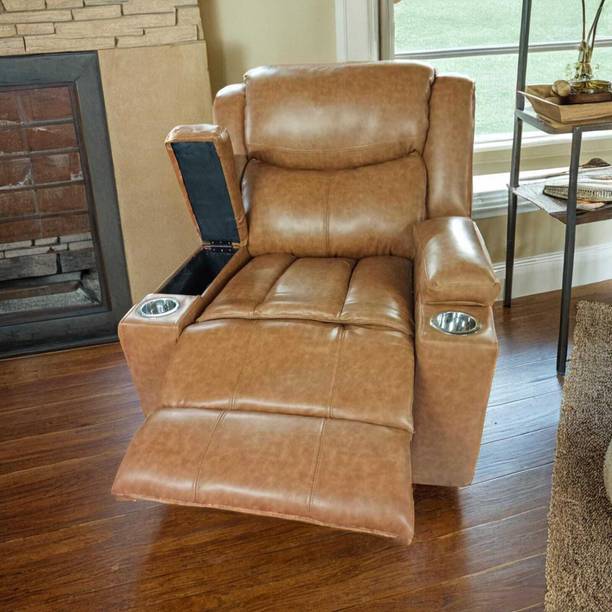 Taxzek Leather Manual Rocker Recliner