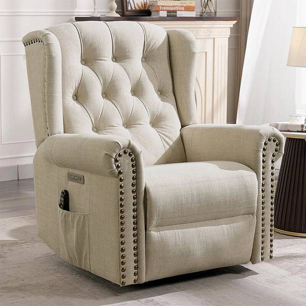 FRIENDS LIFE Fabric Powered Swivel & Rocker Recliner
