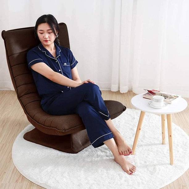 KAWACHI Adjustable 5-Position Folding Recliner Floor Chair with 360° Swivel Gaming Chair