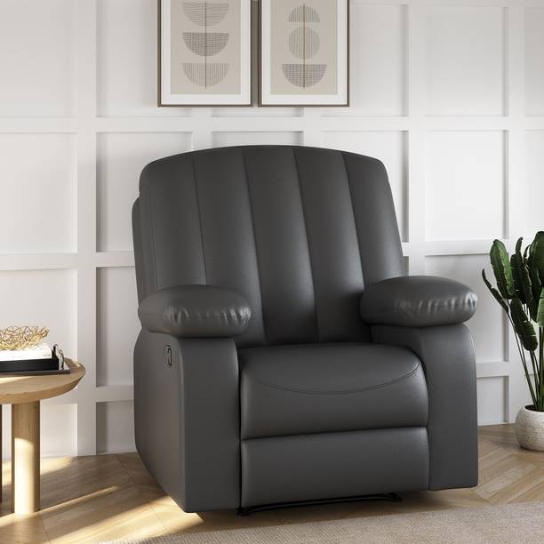 SNUZSPACE Leatherette Manual Recliner