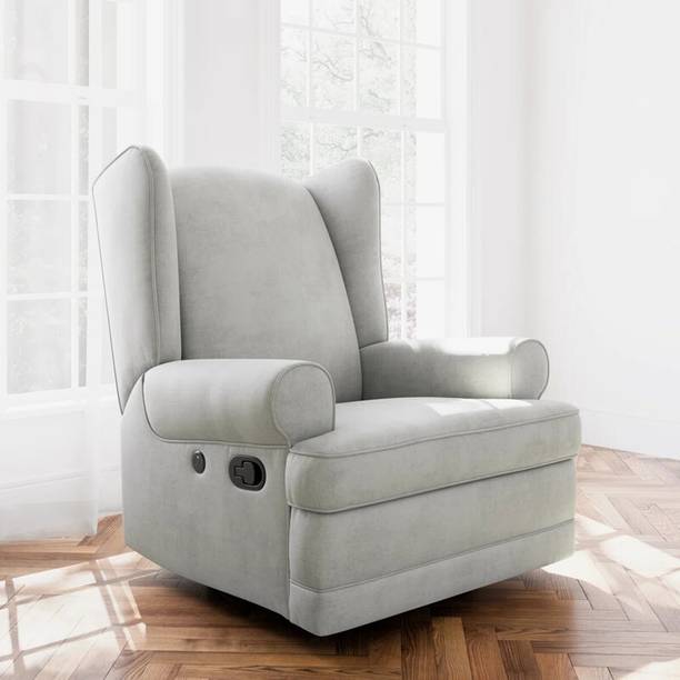 FRIENDS LIFE Fabric Manual Swivel & Rocker Recliner