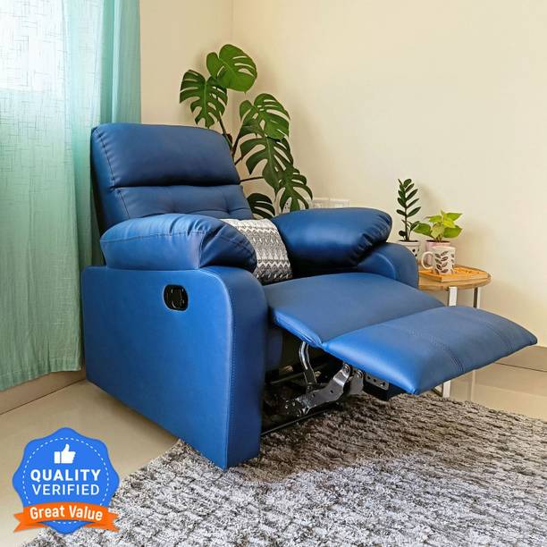 Jordyblue Wayde Leatherette Manual Recliner