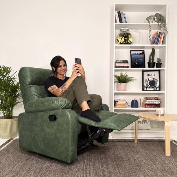 Jordyblue Wayde Suede Fabric Manual Recliner