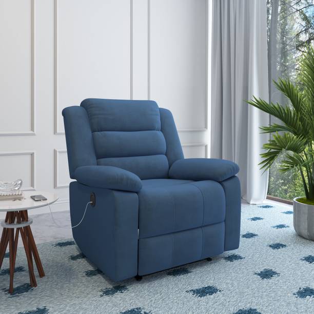 Nilkamal Sierra 1 Seater Velvet Fabric Powered Recliner