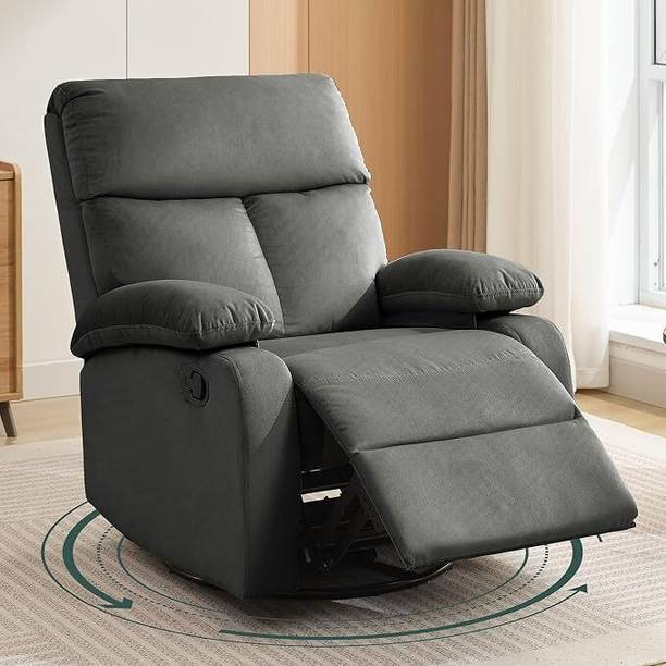 Oakcraft Leatherette Manual Swivel Recliner