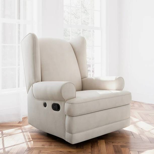 FRIENDS LIFE Fabric Manual Swivel & Rocker Recliner