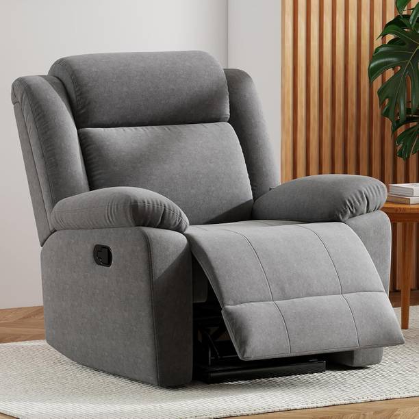 FRIENDS LIFE Fabric Manual Swivel & Rocker Recliner