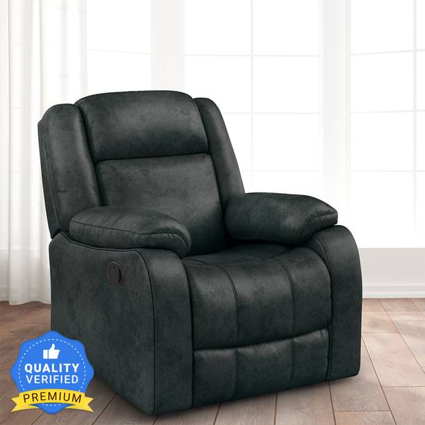 Duroflex Single Seater Avalon Suede Fabric Manual Recliner