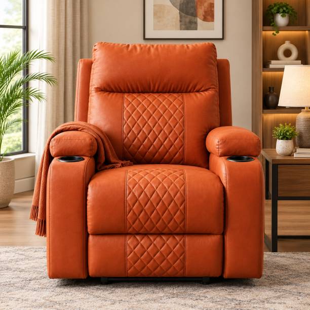 Flipkart Perfect Homes Leather Manual Recliner