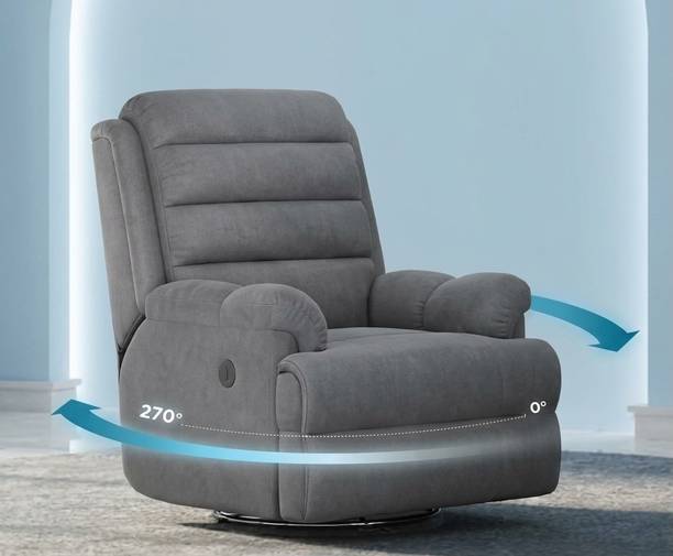 craftrees Fabric Powered Swivel & Rocker Recliner