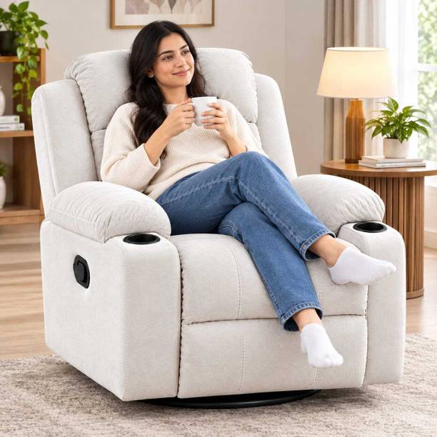 Friends Life Fabric Manual Swivel & Rocker Recliner