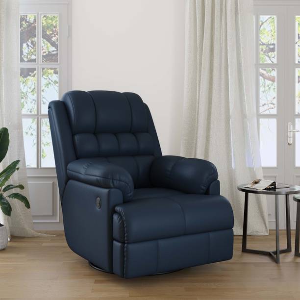 RM HOME Leather Powered Swivel & Rocker Recliner