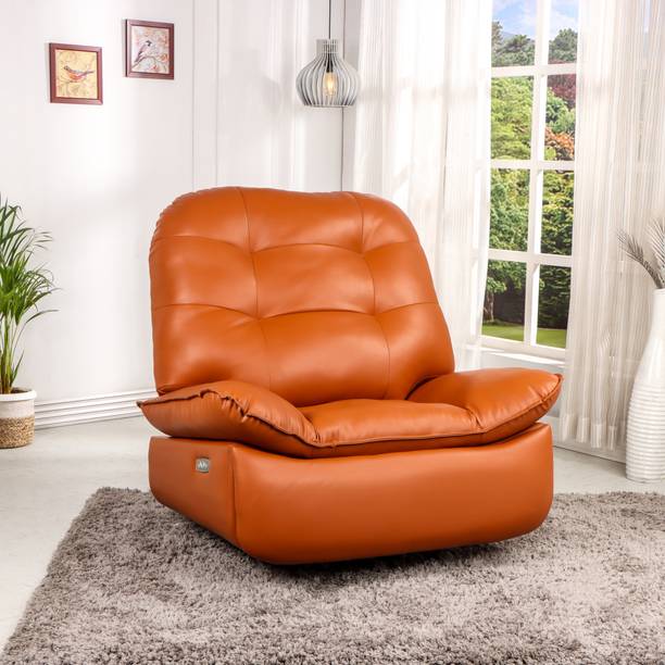 SOLIS ROYALE- The Desired Comfort Leatherette Powered Swivel & Rocker Recliner