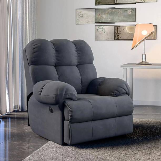 GREEN SOUL Fabric Powered Swivel & Rocker Recliner