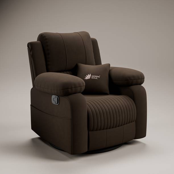 GREEN SOUL Fabric Manual Swivel & Rocker Recliner