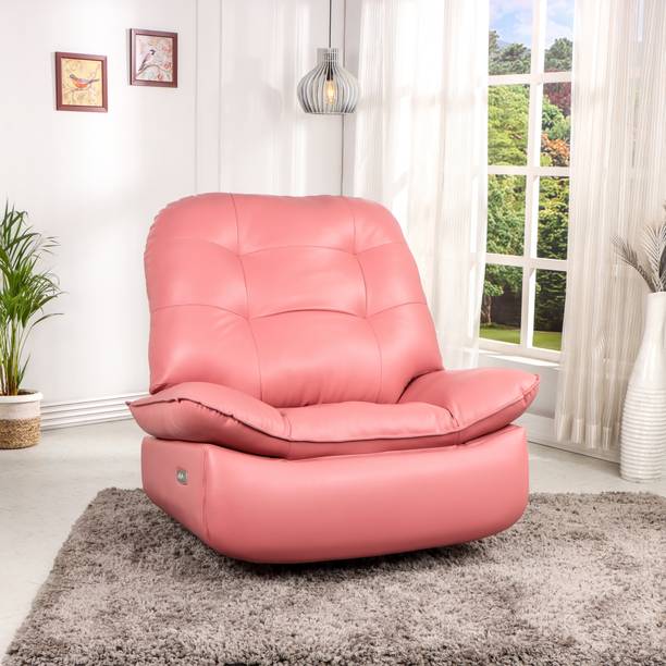 SOLIS ROYALE- The Desired Comfort Leatherette Powered Swivel & Rocker Recliner