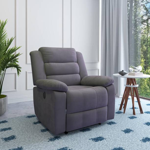 Nilkamal Sierra 1 Seater Velvet Fabric Powered Recliner