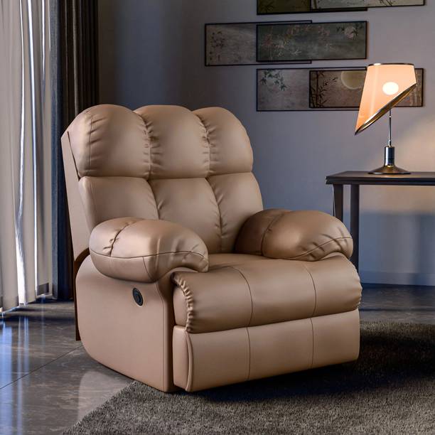 GREEN SOUL Shangri-La Leatherette Powered Swivel Recliner