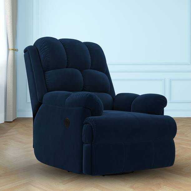 The Sleep Company Luxe Motorised 3R Rocking Revolving Fabric Powered Rocker Recliner